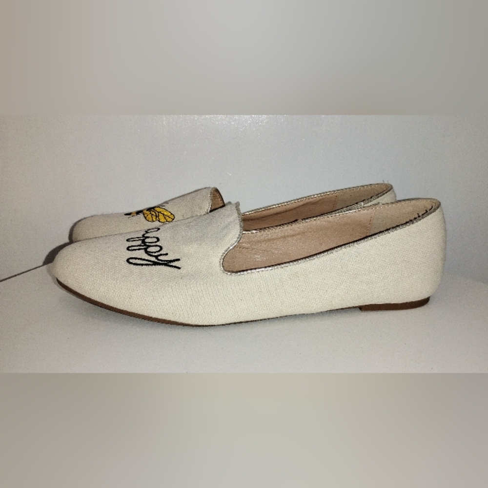 BEE HAPPY LINEN FLATS - Picture 3 of 9
